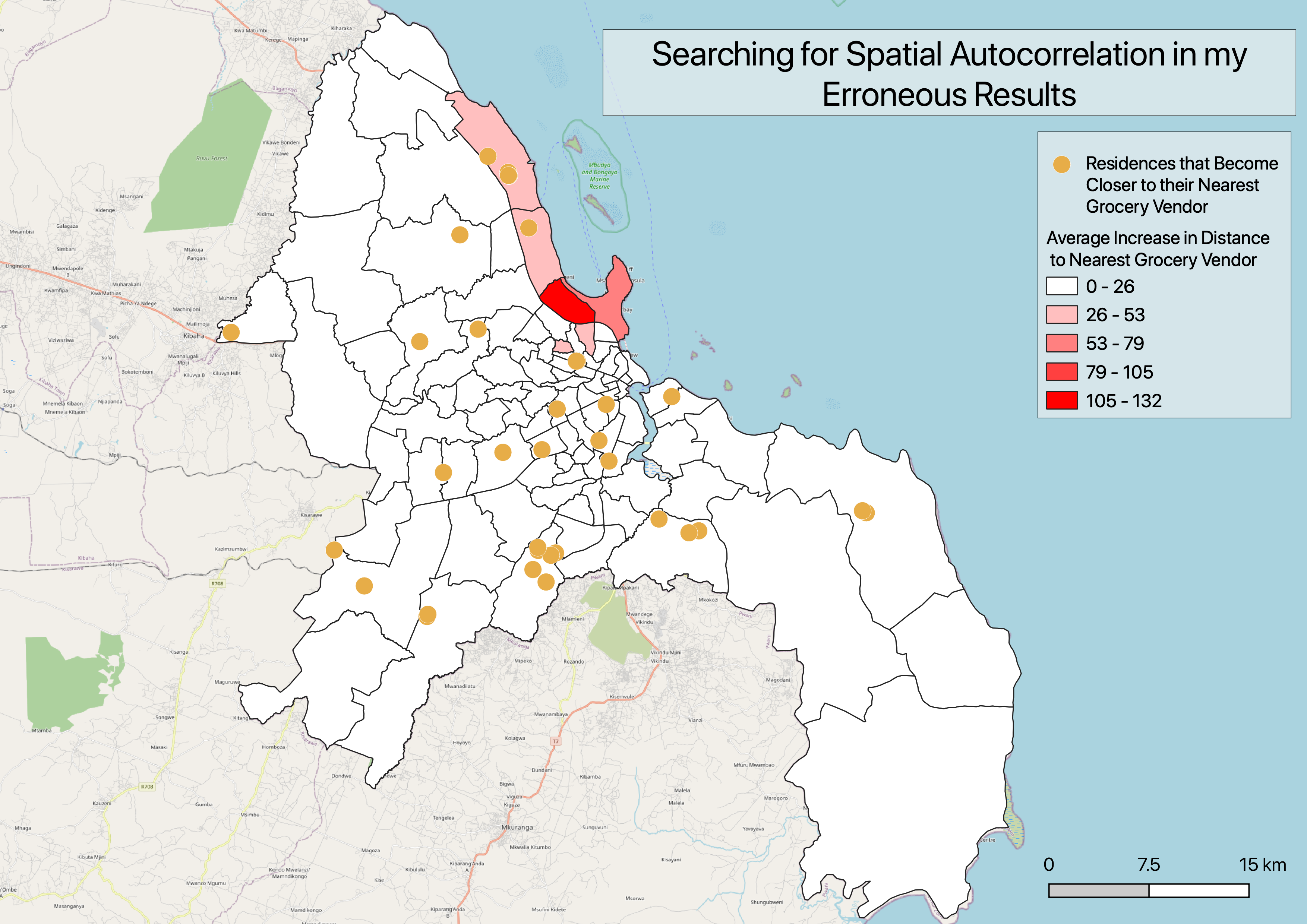 Searching for Spatial Autocorrelation in my Erroneous Results